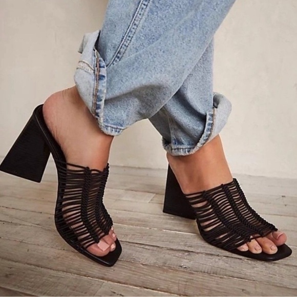 Sam Edelman Laurette Block Heel Mule black - size 7 - Picture 1 of 17